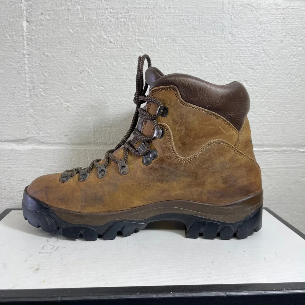 Zamberlan Goretex‎ GTX Brown Leather Hiking Trekking Boots Lace up Men's 7 M